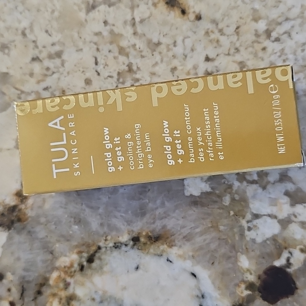 Tula Skincare Gold Glow + Get It Eye Balm, 0.35oz./10g., NIB